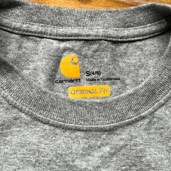 Gray Carhartt longsleeve shirt. Size small women’s original fit. - Picture 3 of 3